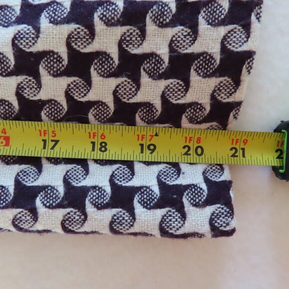 AAApple Blazer Lined Wool Blend Unique 3/4 Bell Sleeve peter Pan Collar Large - Picture 9 of 11